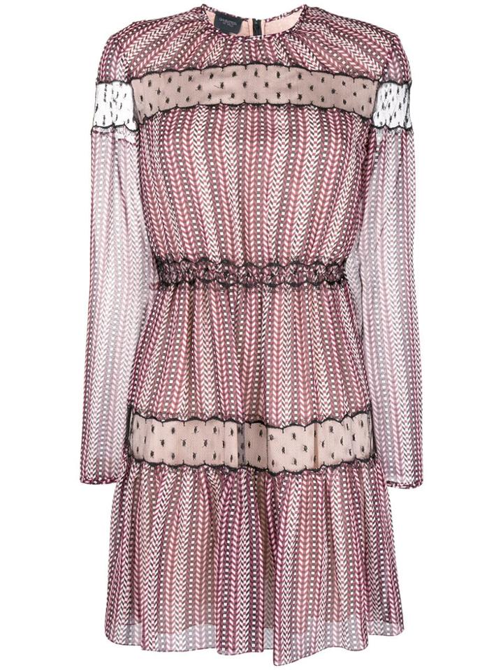 Giambattista Valli Embroidered Long-sleeve Dress