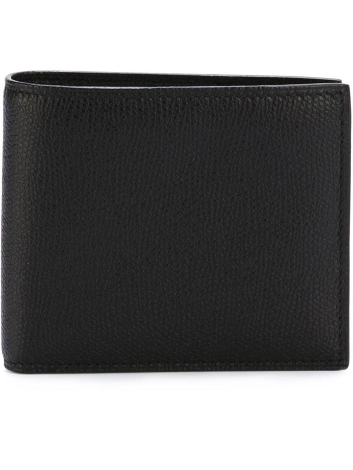 Valextra Embossed Logo Wallet - Black