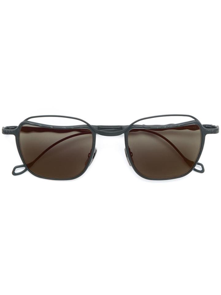 Kuboraum Square Tinted Sunglasses - Black