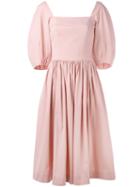 Blumarine - Flared Dress - Women - Silk/cotton/polyamide/spandex/elastane - 42, Pink/purple, Silk/cotton/polyamide/spandex/elastane