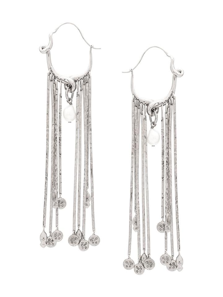 Givenchy Pendant Strip Earrings - Silver