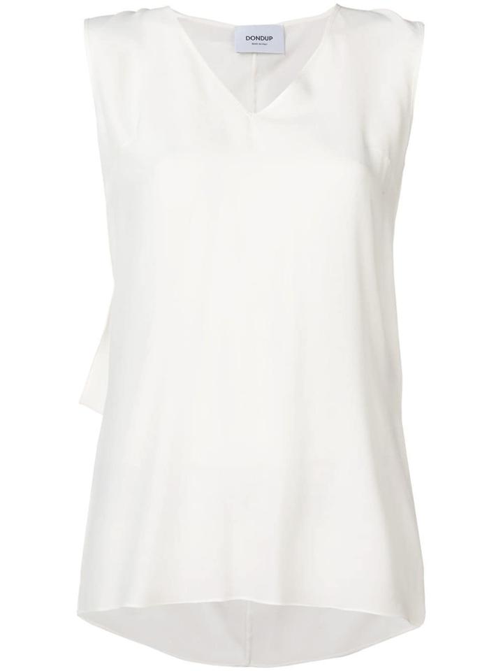 Dondup Draped Back Tank Top - White