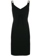 Prada Embellished Strap Shift Dress - Black