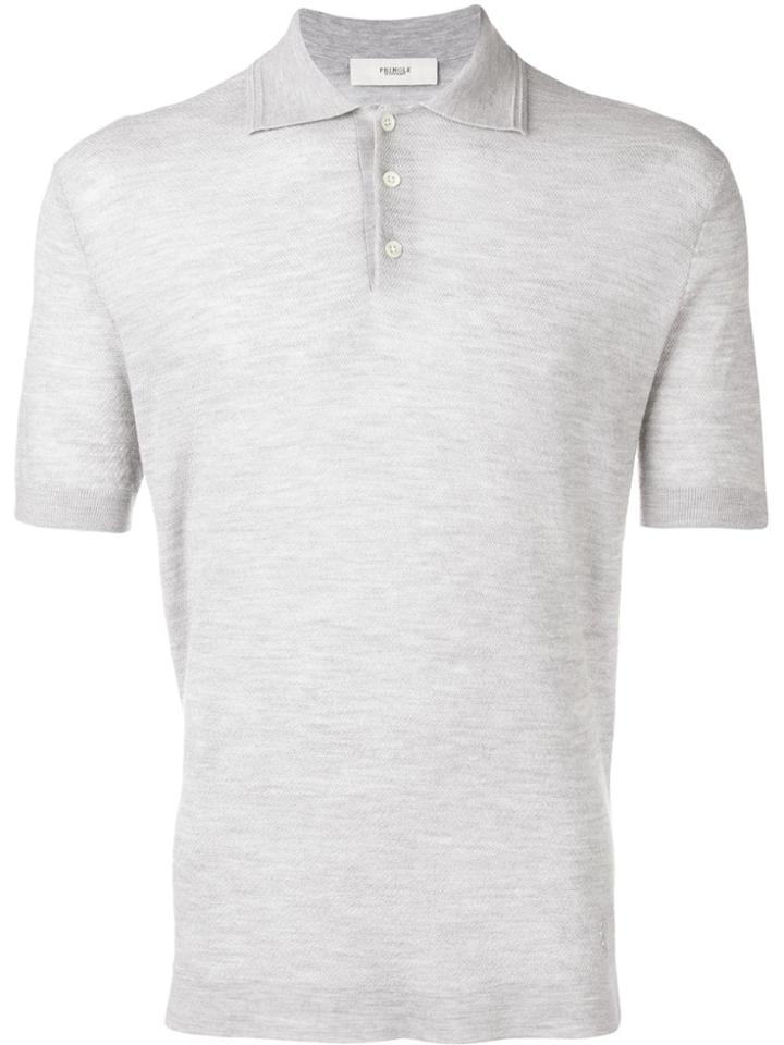 Pringle Of Scotland Merino Wool Polo Shirt - Grey