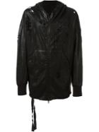 Unravel Waxed Hoodie, Men's, Size: Medium, Black, Cotton