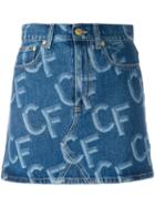 Chiara Ferragni Cf Denim Skirt - Blue