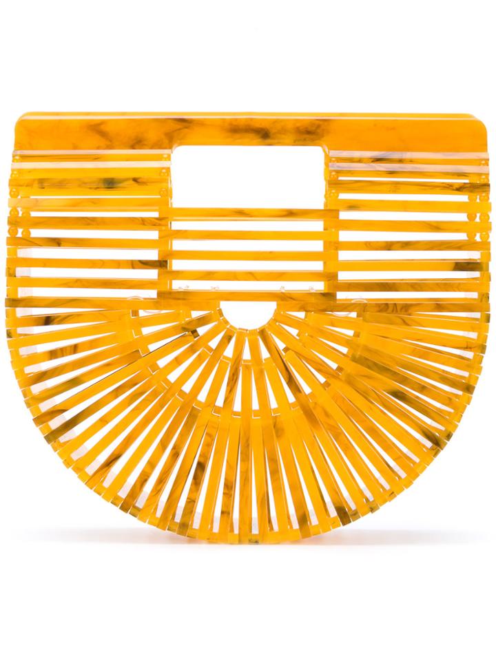 Cult Gaia Mini Ark Clutch Bag - Yellow & Orange