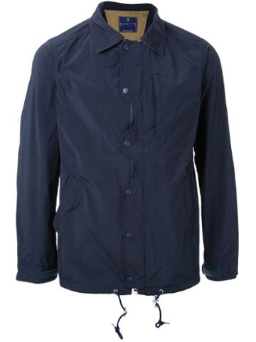 Meanswhile Ventile Odd Job Flap Coach Jacket, Men's, Size: Xl, Blue, Nylon/polyester