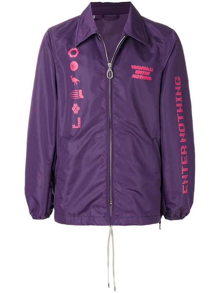Lanvin Zipped Enter Nothing Jacket - Pink & Purple
