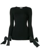 Valentino Classic Jumper With Tied Cuffs - Black