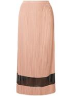 Ballsey Pleated Midi Skirt - Pink