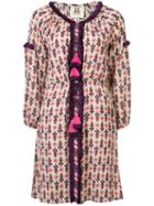 Figue - 'tula' Short Dress - Women - Cotton/viscose - Xs, Pink/purple, Cotton/viscose