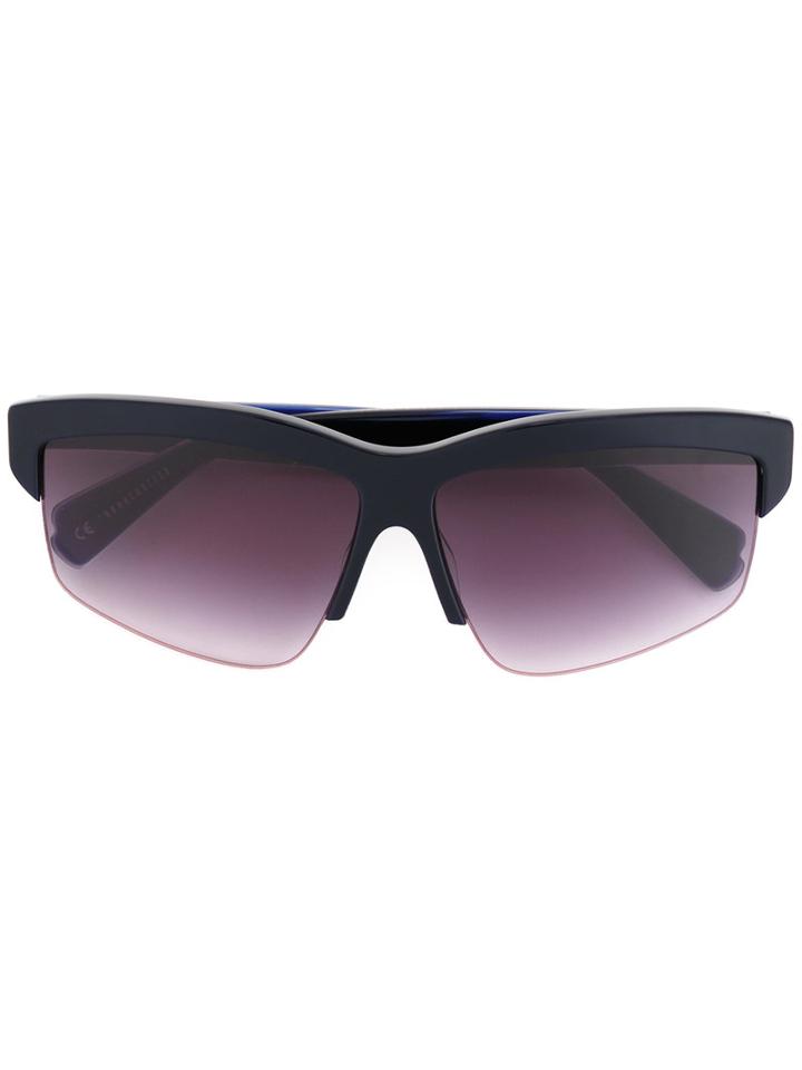 Dion Lee Shiny Sunglasses, Women's, Blue, Nylon/acetate