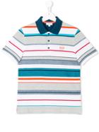 Boss Kids Teen Striped Polo Shirt - Multicolour