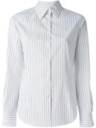 Alberto Biani Striped Shirt, Women's, Size: 42, White, Cotton