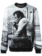 Dolce & Gabbana James Dean Print Sweathsirt, Men's, Size: 52, Black, Cotton/polyester