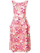 P.a.r.o.s.h. Layered Floral Dress - Pink & Purple