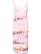 Raquel Allegra Tie-dye Print Sleeveless Dress - Pink & Purple