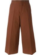 Marni Classic Culottes, Women's, Size: 42, Brown, Linen/flax/spandex/elastane/viscose