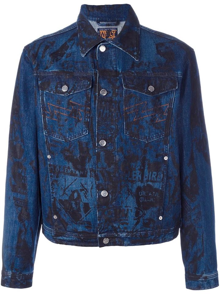 Walter Van Beirendonck Vintage Screen Print Denim Jacket