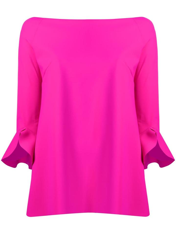 Le Petite Robe Di Chiara Boni Fluted Cuff Blouse - Pink