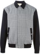 Maison Kitsune Checked Bomber Jacket