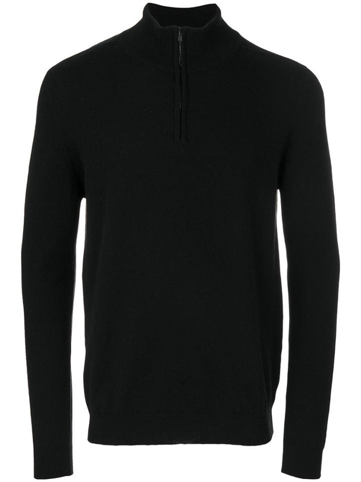 Pringle Of Scotland Zipped Neck Jumper - Black