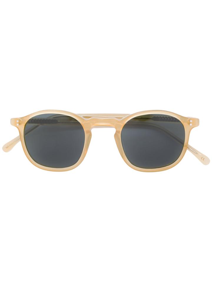 Lesca Round Frame Sunglasses - Yellow & Orange
