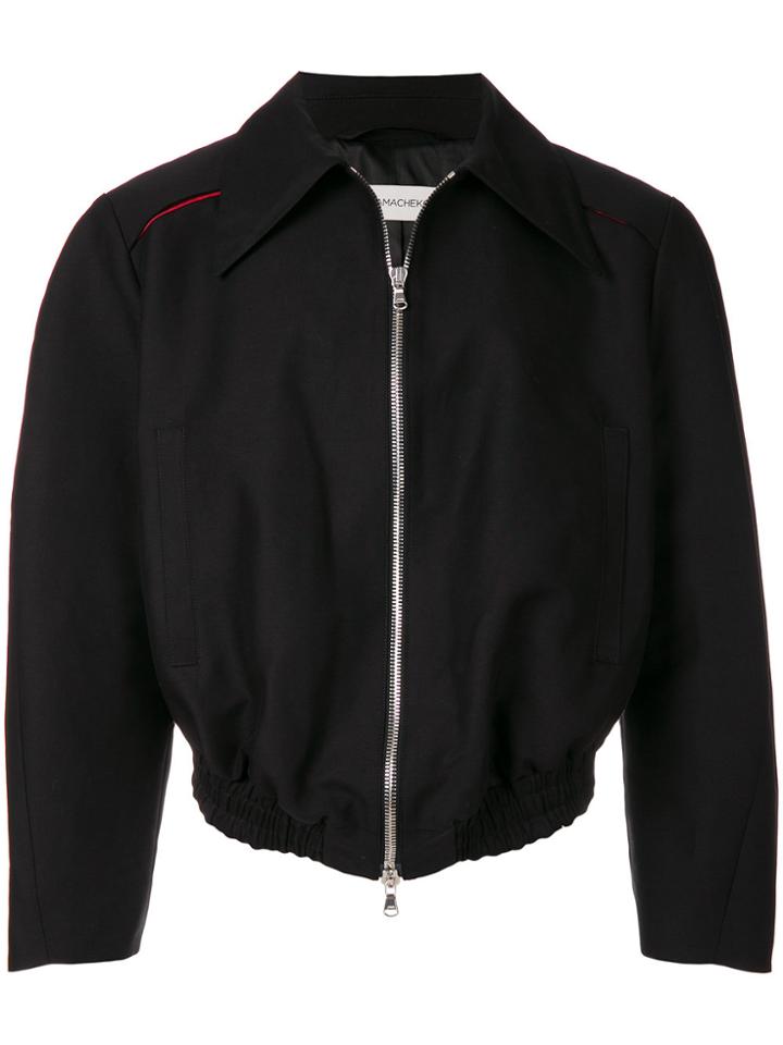 Namacheko Cropped Harrington Jacket - Black