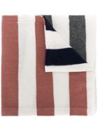 Semicouture Contrast Striped Scarf - White