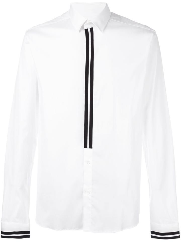 Les Hommes Stripe Trim Shirt