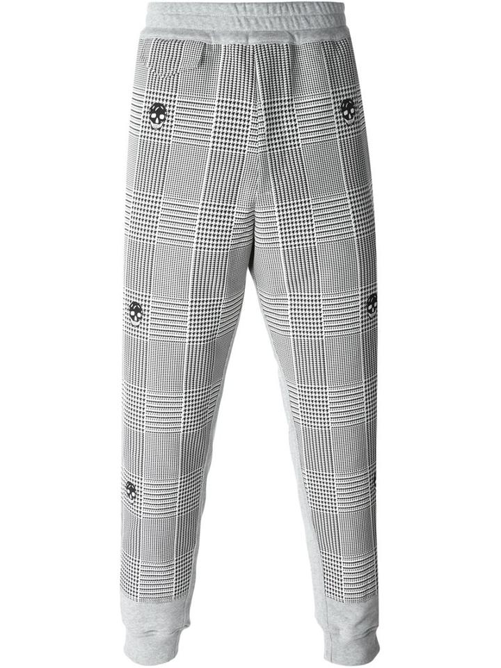 Alexander Mcqueen Checked Front Track Pants