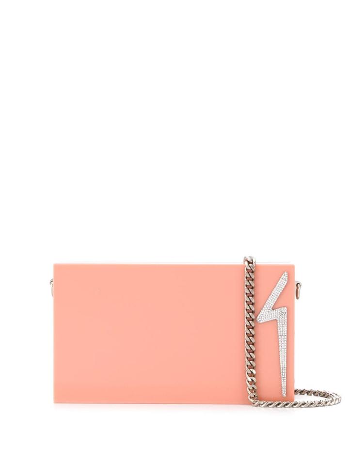 Giuseppe Zanotti G-logo Clutch - Pink