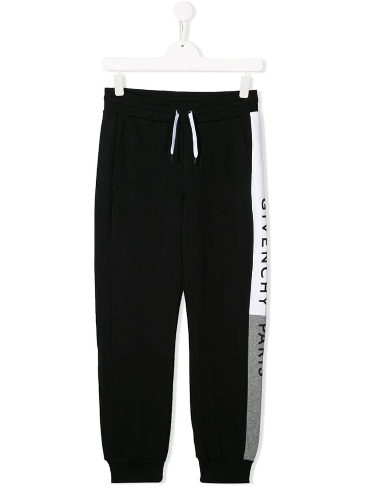 Givenchy Kids Teen Logo Print Sweatpants - Black