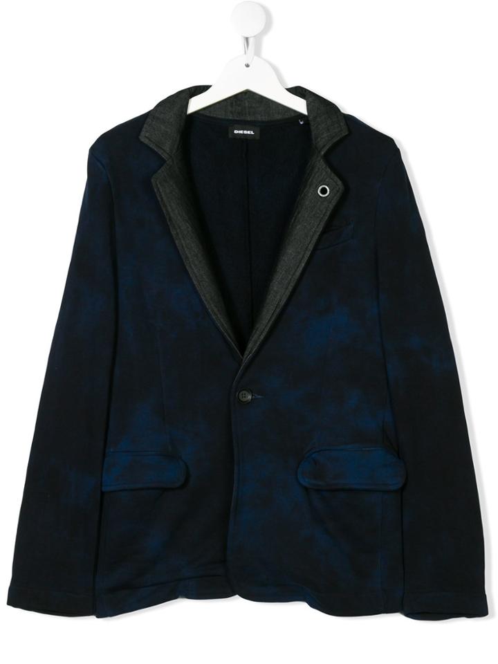 Diesel Kids Teen Tie Dye Blazer - Blue