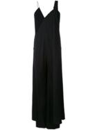 Esteban Cortazar Wide Leg Jumpsuit - Black