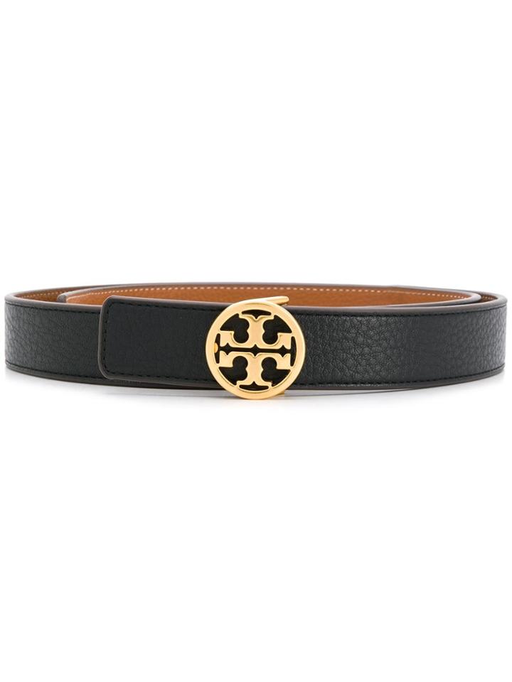 Tory Burch Reversible Leather Belt - Black
