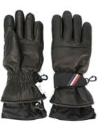 Moncler Grenoble Lambskin Gloves, Women's, Size: Medium, Black, Lamb Skin/polyamide/polyester