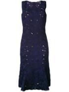 Lace Embroidery Dress - Women - Cotton/polyamide/viscose - S, Blue, Cotton/polyamide/viscose, Salvatore Ferragamo