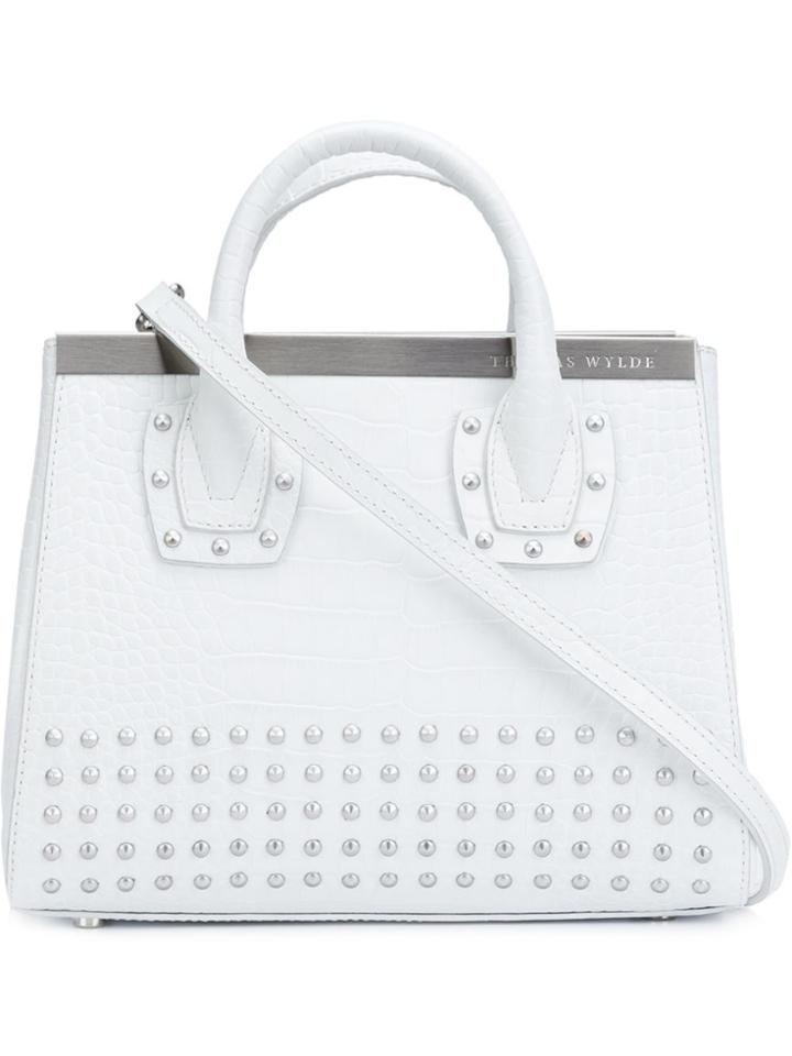 Thomas Wylde Studded Tote - White
