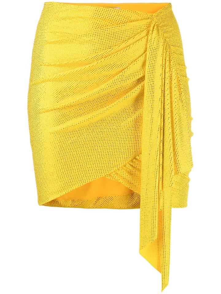 Alexandre Vauthier Crystal-embellished Asymmetric Skirt - Black