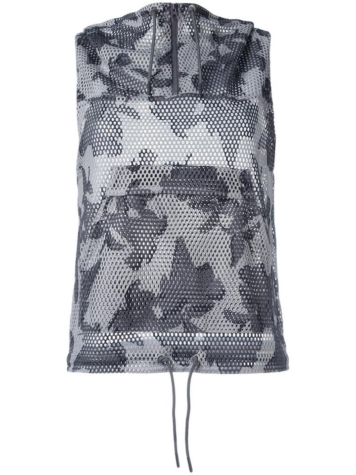 Adidas By Stella Mccartney Floral Gilet, Women's, Size: Xs, Grey