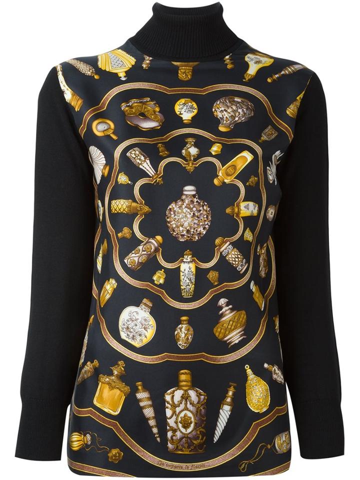 Hermès Vintage Perfume Bottle Print Jumper