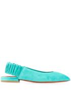 Santoni Slingback Ballerinas - Blue