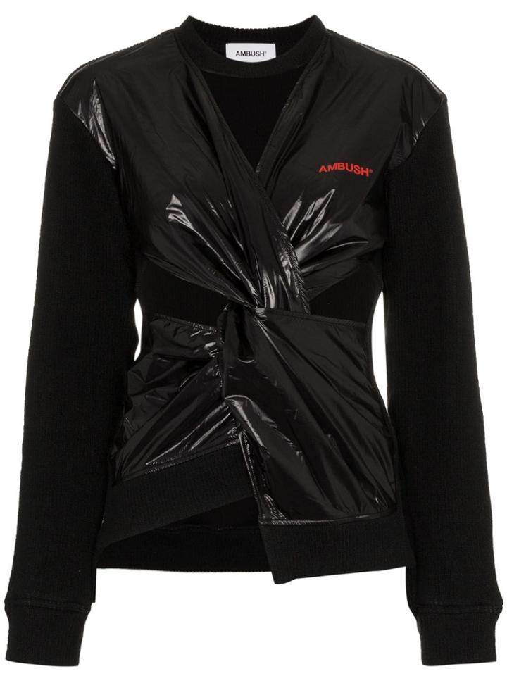 Ambush Ambsh Top Vn Ls Shr W Twst - Black