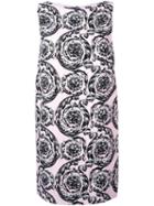 Versace Baroque Print Shift Dress, Women's, Size: 42, Pink/purple, Viscose/acetate/silk