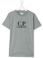 Cp Company Kids Teen Logo T-shirt - Grey