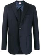 Borrelli Cashmere Single-breasted Blazer - Blue