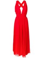 Maria Lucia Hohan Midi Tulle Dress - Red