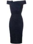 Roland Mouret Monamy Off-shoulder Dress - Blue